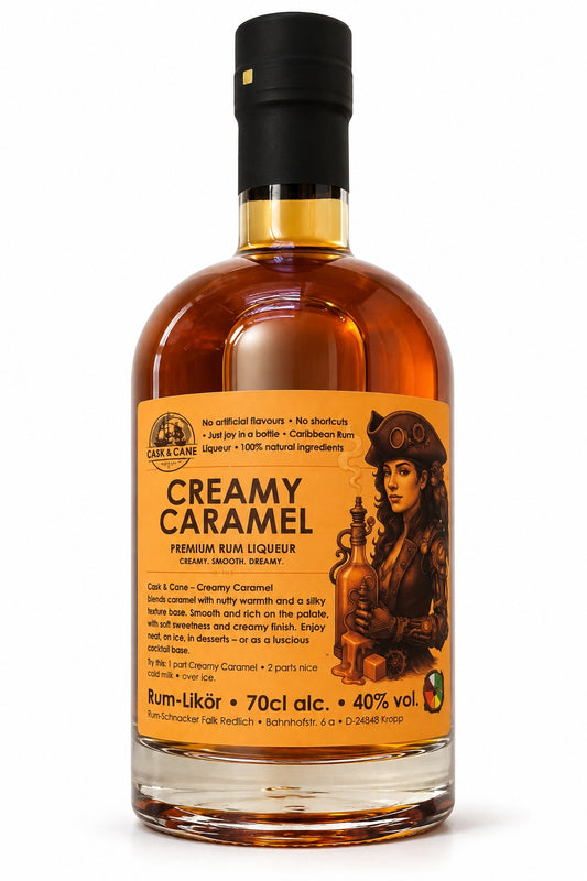 Cask & Cane | Creamy Caramel - Premium Rum Liqueur - 40% vol. - 700 ml