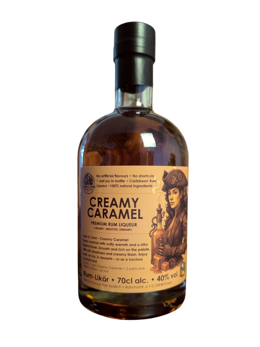 Cask & Cane | Creamy Caramel - Premium Rum Liqueur - 40% vol. - 700 ml