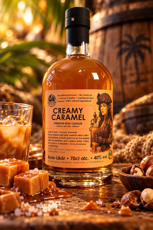Cask & Cane | Creamy Caramel - Premium Rum Liqueur - 40% vol. - 700 ml