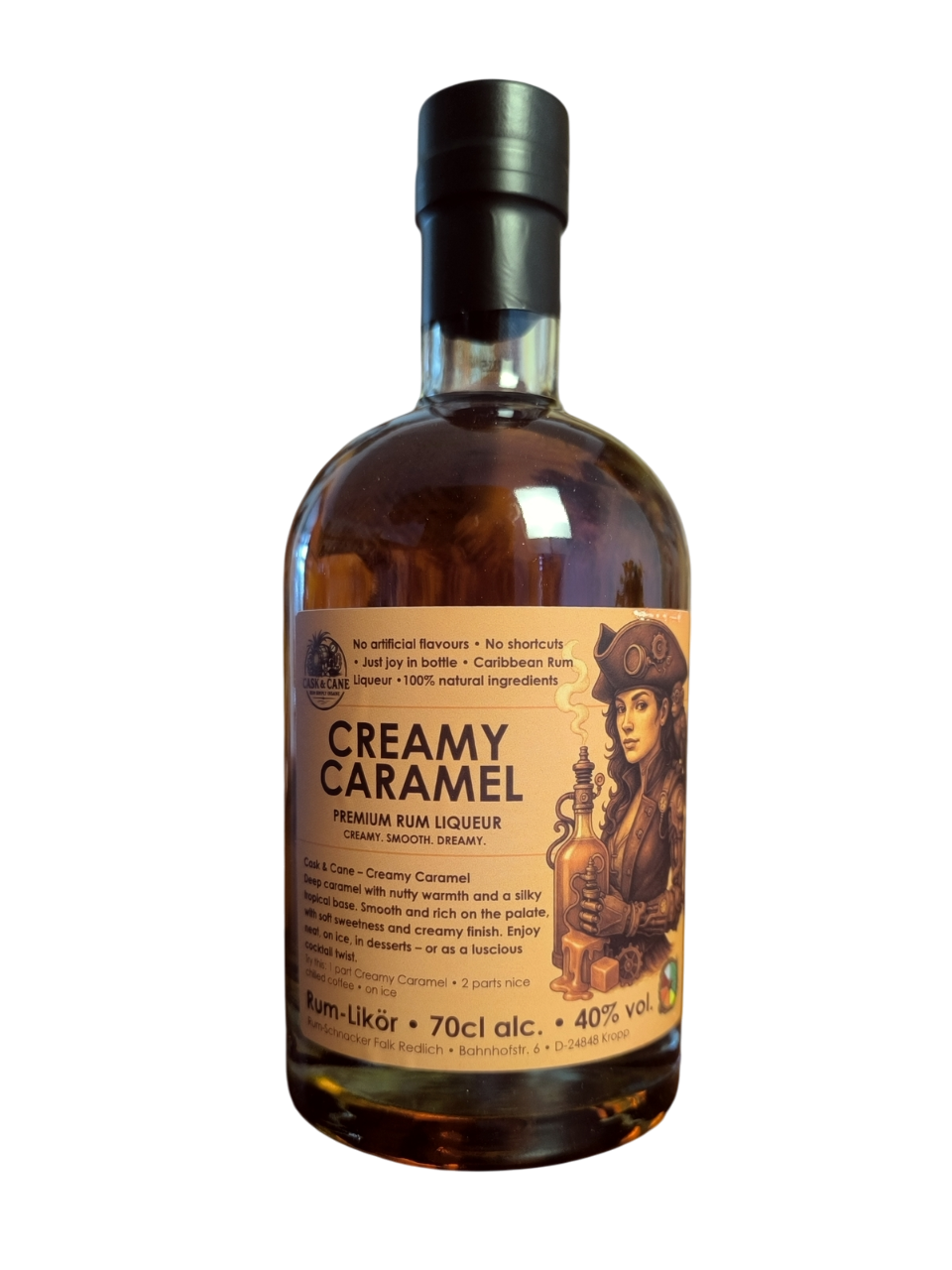 Cask & Cane | Creamy Caramel - Premium Rum Liqueur - 40% vol. - 700 ml