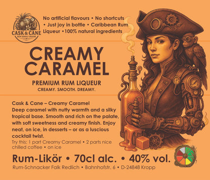 Cask & Cane | Creamy Caramel - Premium Rum Liqueur - 40% vol. - 700 ml