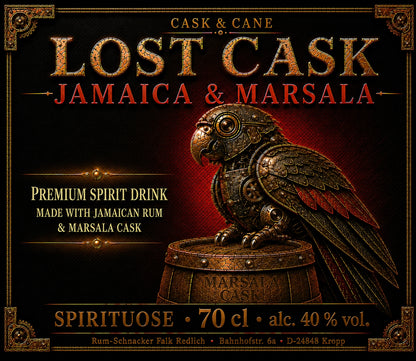 Cask & Cane | LOST CASK Jamaica & Marsala - Premium Spirit Drink - 40% vol. - 700 ml