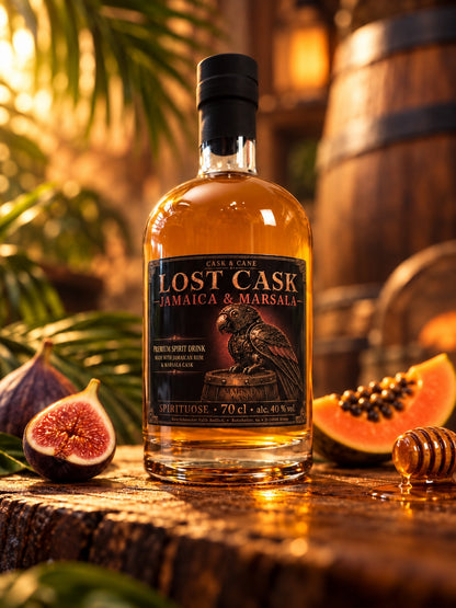 Cask & Cane | LOST CASK Jamaica & Marsala - Premium Spirit Drink - 40% vol. - 700 ml