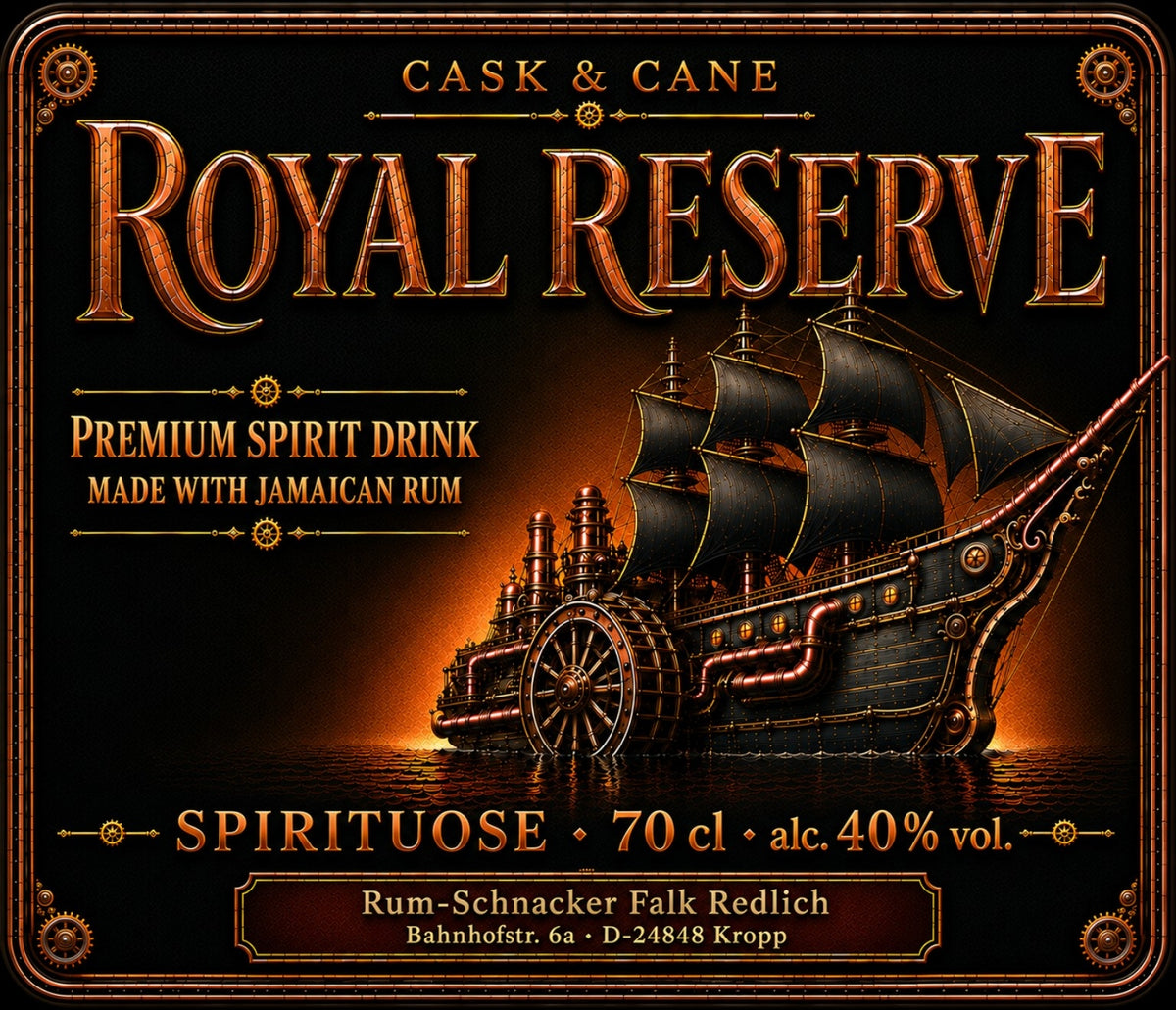 Cask & Cane | ROYAL RESERVE - Premium Spirit Drink - 40% vol. - 700 ml
