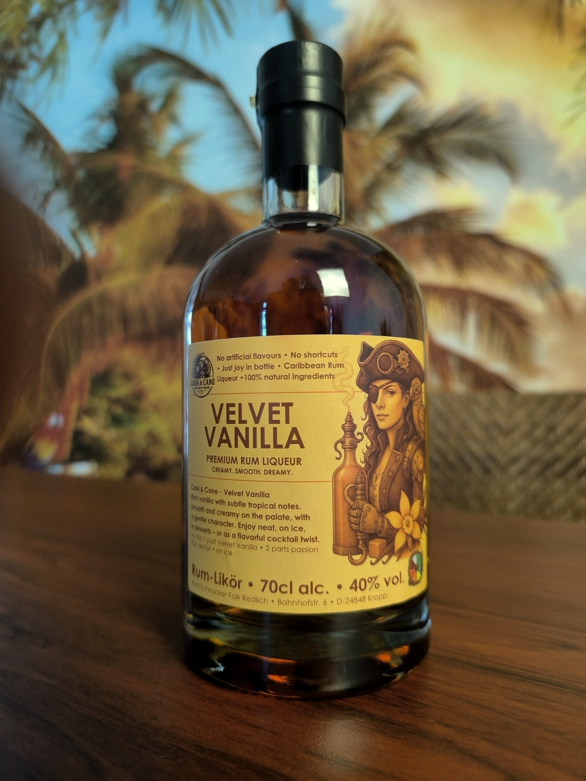 Cask & Cane | Velvet Vanilla - Premium Rum Liqueur - 40% vol. - 700 ml