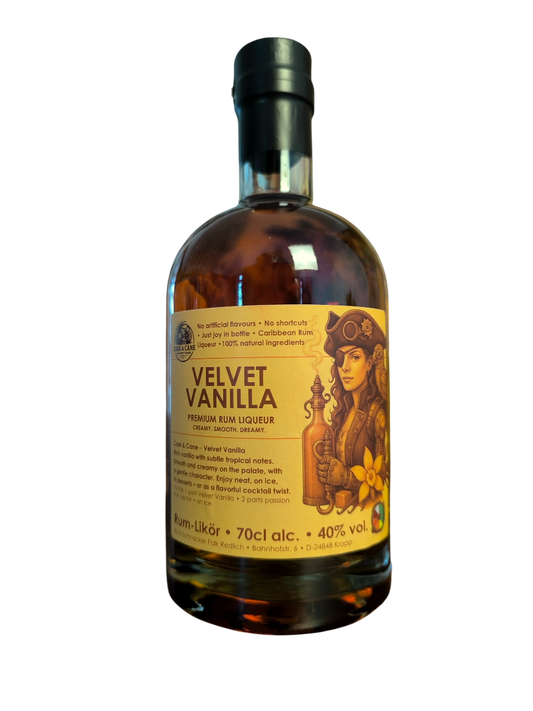 Cask & Cane | Velvet Vanilla - Premium Rum Liqueur - 40% vol. - 700 ml